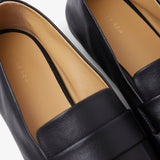Square black loafers