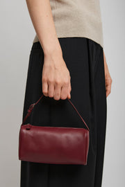 90'S burgundy leather bag
