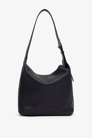 Isa black leather bag
