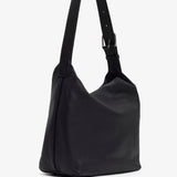 Isa black leather bag
