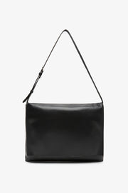 Nan black leather shoulder bag