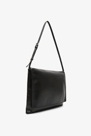 Nan black leather shoulder bag