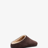 Hudson suede and shearling slides