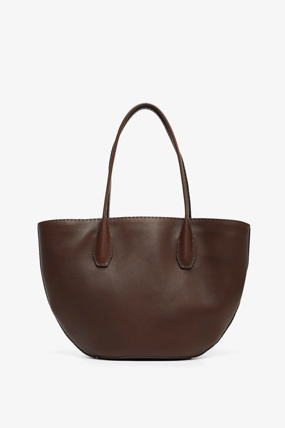 Alger brown leather tote bag