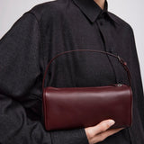 90's burgundy leather bag