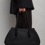 Alger contrast leather shoulder bag