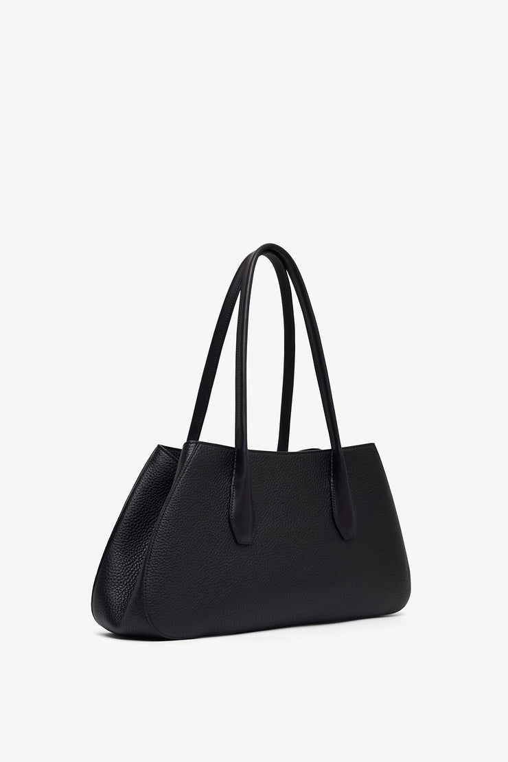 Alger black leather shoulder bag