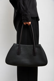 Alger black leather shoulder bag