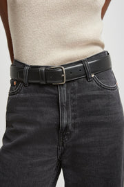 Maxi Classic black leather belt
