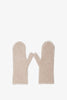 Ladislas beige cashmere mittens