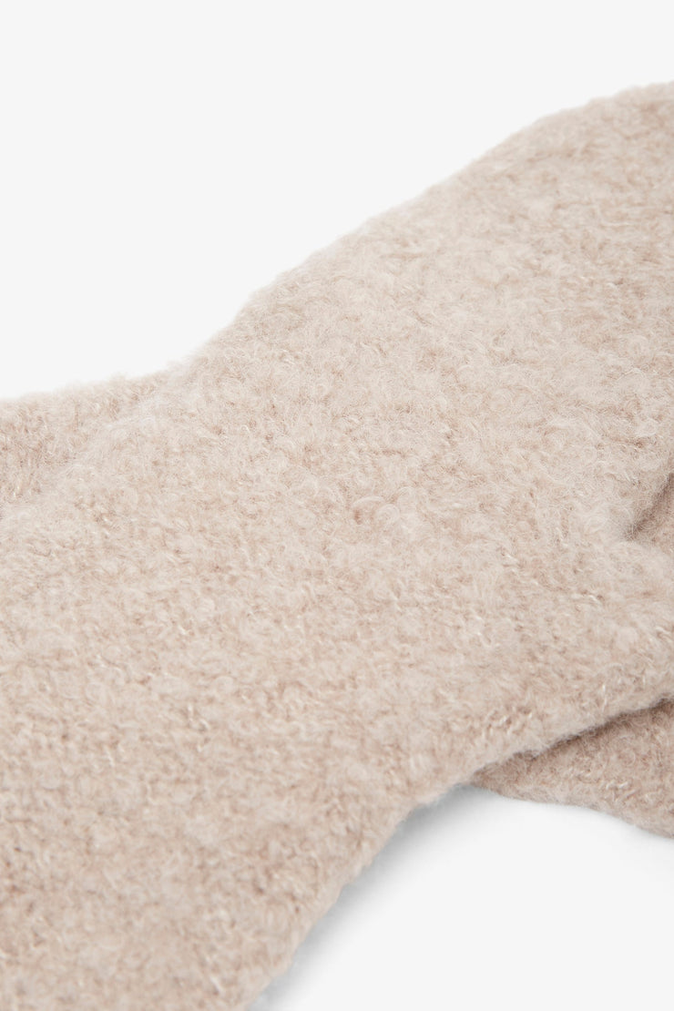 Ladislas beige cashmere mittens
