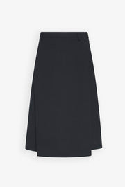 Azarion black wool skirt