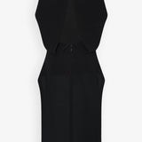 Selima black crepe silk top