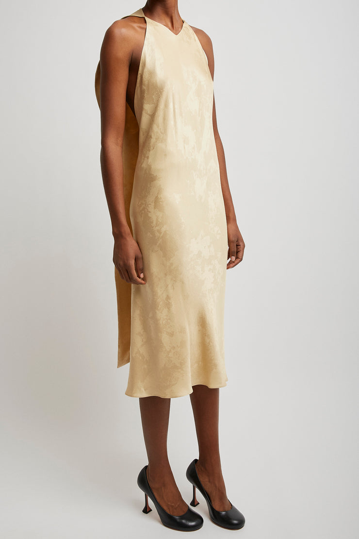 Baras textured crepe silk dress