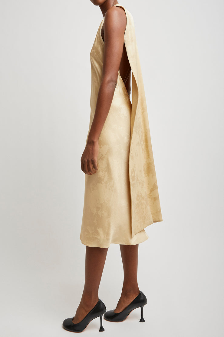 Baras textured crepe silk dress