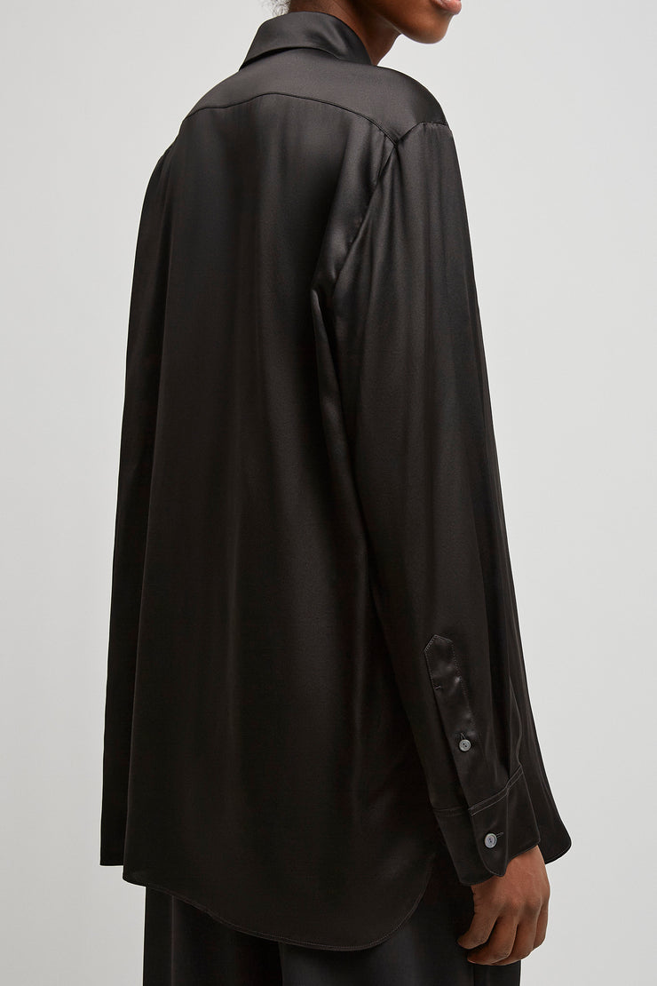 Sisilia light silk satin shirt