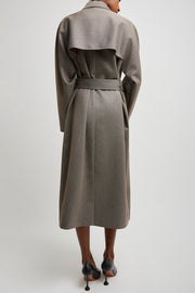Rhydian wool gabardine coat