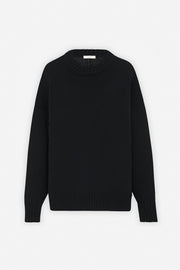 Ophelia black wool cashmere sweater