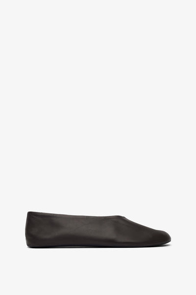 Stella brown shearling flats