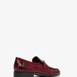 Soft red eel loafers