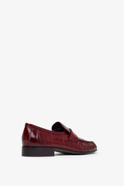 Soft red eel loafers
