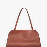Peggy brown leather clutch