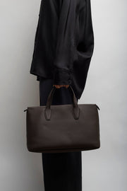 Marcel brown top handle bag