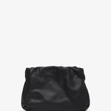 Large Bourse black leather clutch