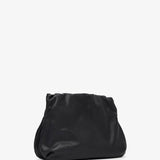 Large Bourse black leather clutch