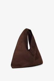 Small Bindle brown suede shoulder bag