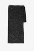 Heiki charcoal melange cashmere scarf