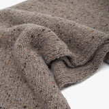 Heiki sepia brown cashmere scarf