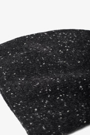 Marvy charcoal melange cashmere beanie