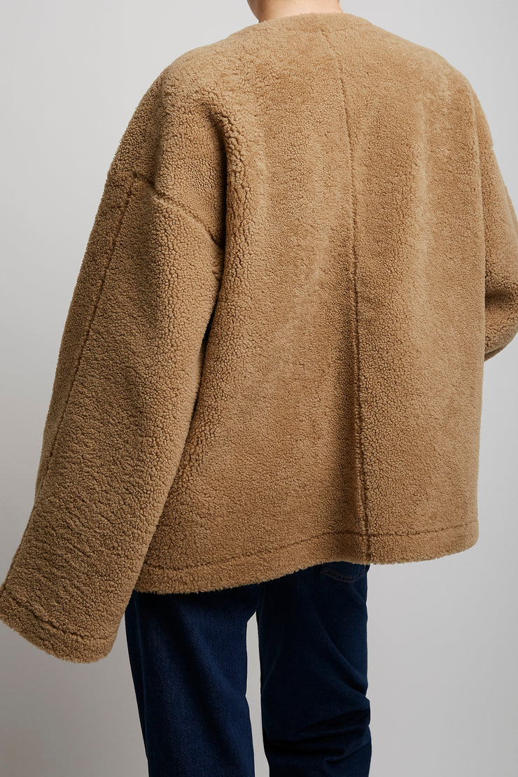 Valorin beige shearling jacket