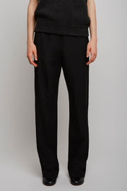 Hiram black wool pants