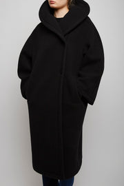 Regino black wool coat