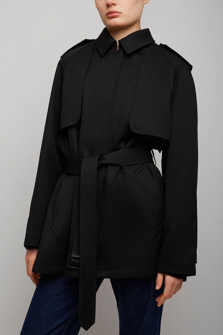 Usuaia black wool jacket