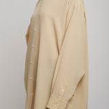 Luka butter beige silk shirt
