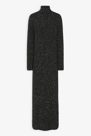 Melani charcoal melange cashmere dress