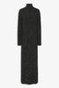 Melani charcoal melange cashmere dress