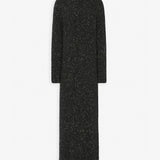 Melani charcoal melange cashmere dress
