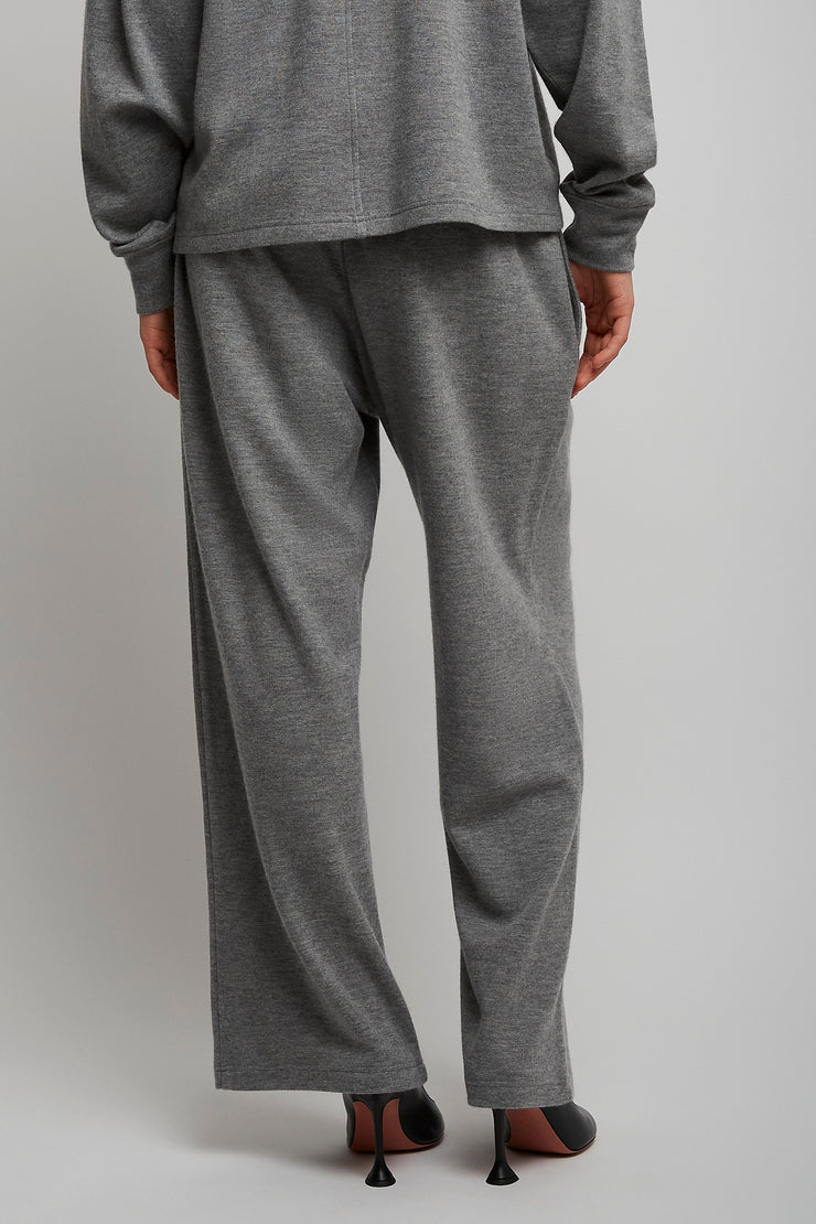 Lanuit grey melange cashmere pants