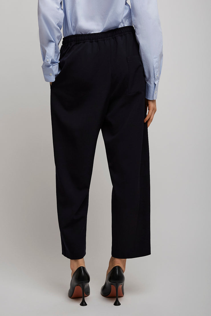 Orieno dark navy wool pants