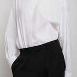 Luka white cotton poplin shirt