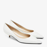 Liisa Kitten Two white pumps