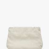 Bourse Ivory leather clutch bag