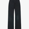 The Row Eglitta black linen wide-leg pants