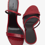Ella red slingback sandals