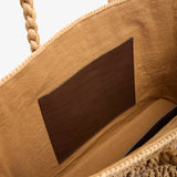 Geogica raffia tote bag