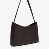 Alma baguette dark brown shoulder bag